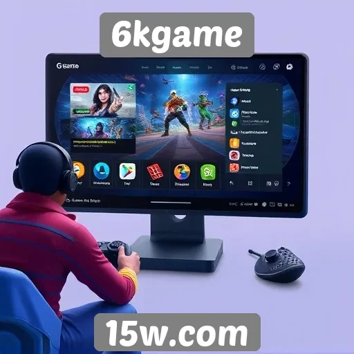 Interface do usuário do 6kgame é amigável